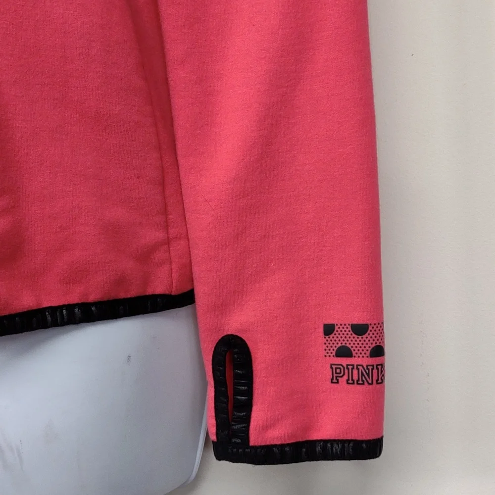 Victoria's Secret Pink XS Hot pink hooded zippered Jacket - Picture 4 of 9